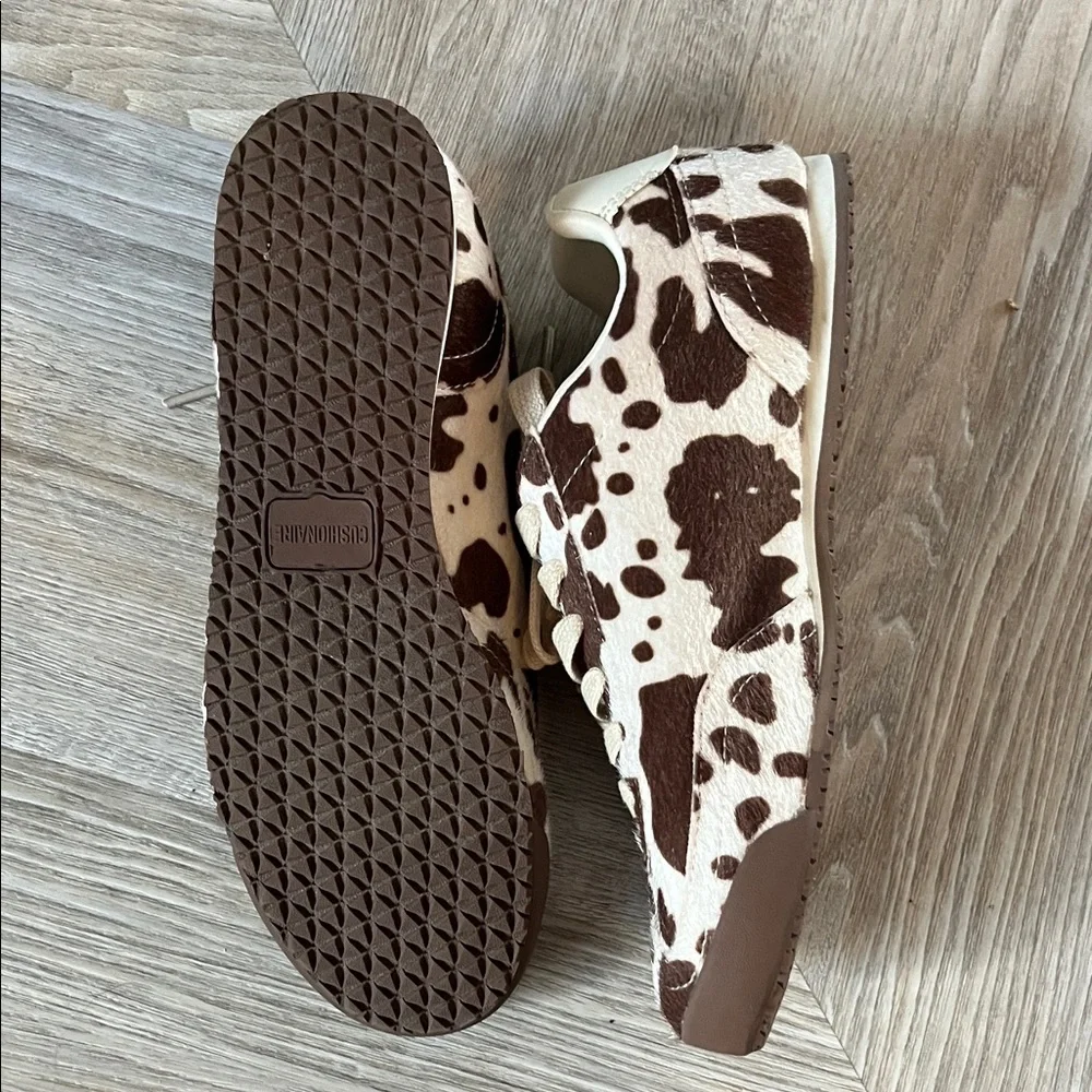Cow Print Calf- Hair Sneakers - Picture 4 of 5